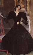 Joaquin Sorolla Black suit china oil painting artist